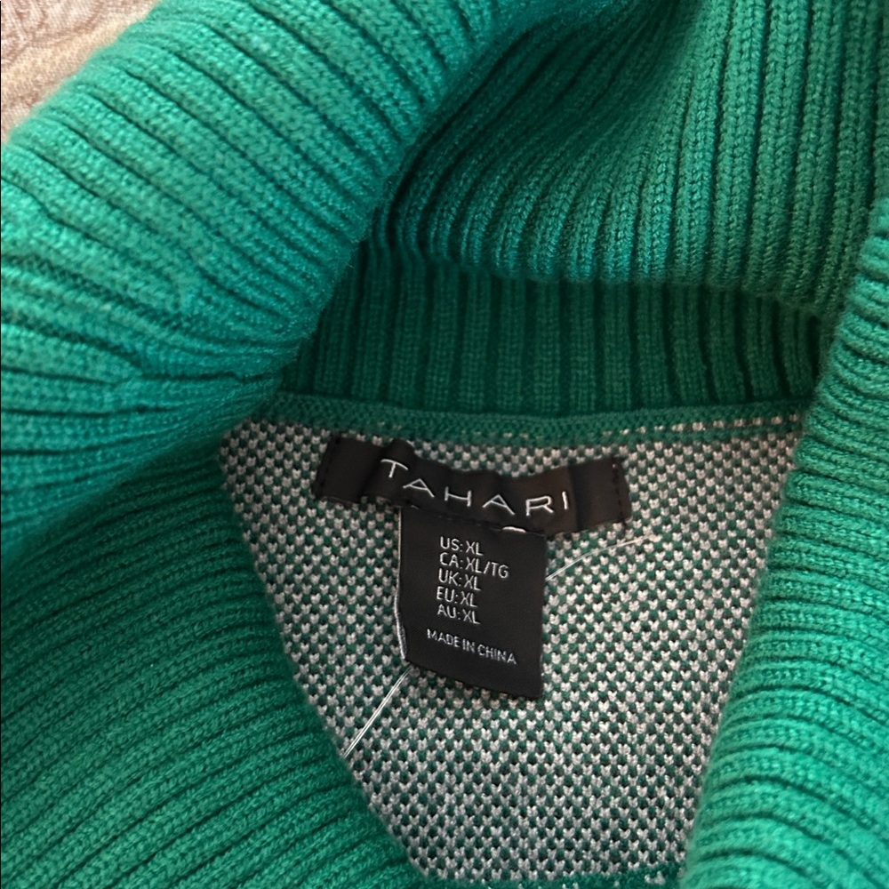 Xl Green fair isle ski sweater-BNWT - Picture 7 of 9